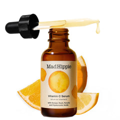 Mad Hippie Vitamin C Serum bottle with glow-boosting hydration.