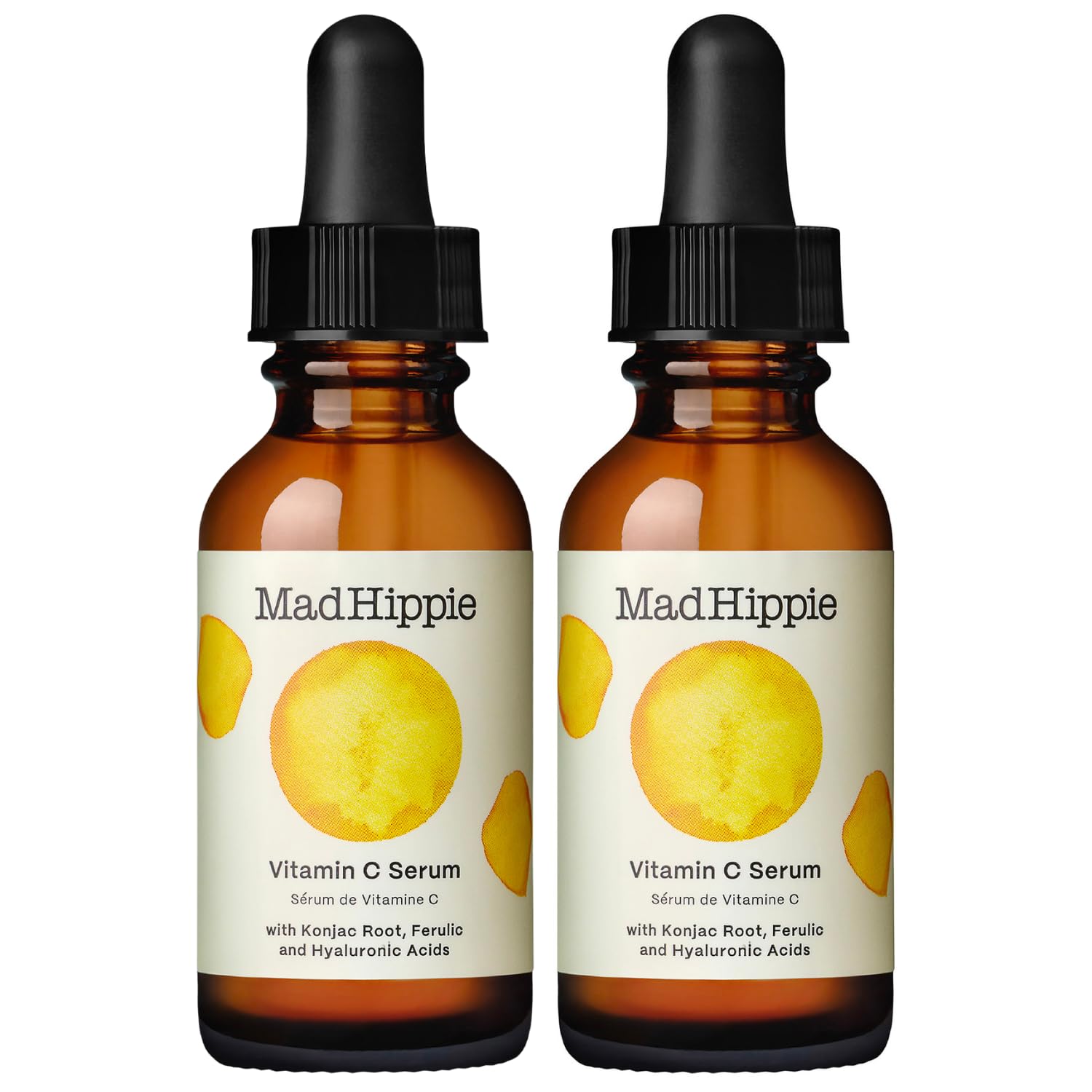Mad Hippie vitamin c serum bottle close-up showing vegan glow potential