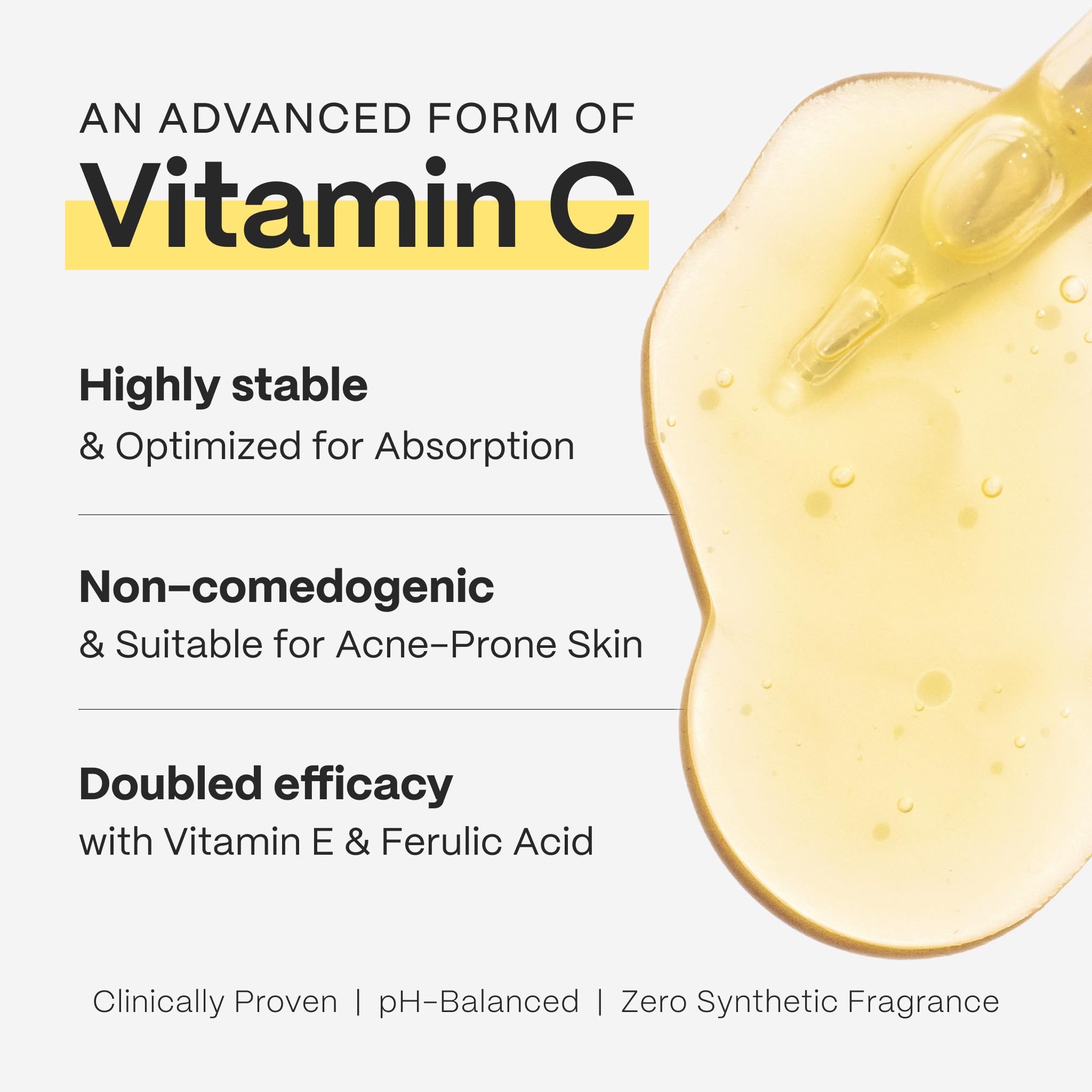 Mad Hippie Vitamin C Serum ingredients with ferulic acid and vitamin E for antioxidant support.