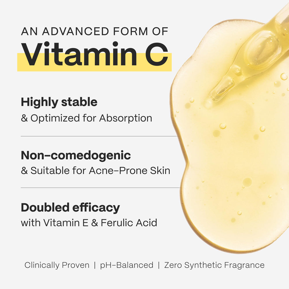 Mad Hippie Vitamin C Serum ingredients with ferulic acid and vitamin E for antioxidant support.