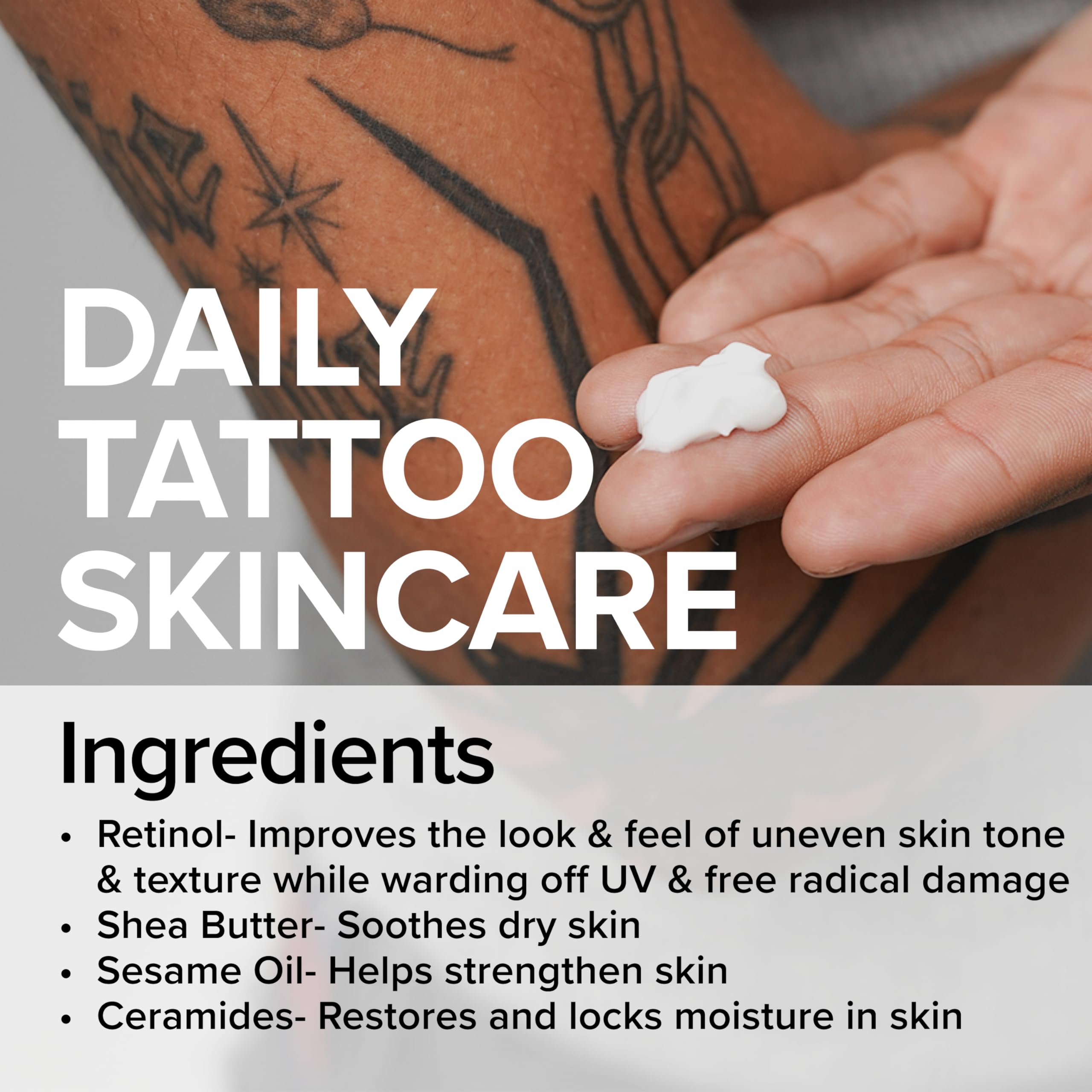 Mad Rabbit Replenish hand-application demonstrates easy rub-in for daily hydration.