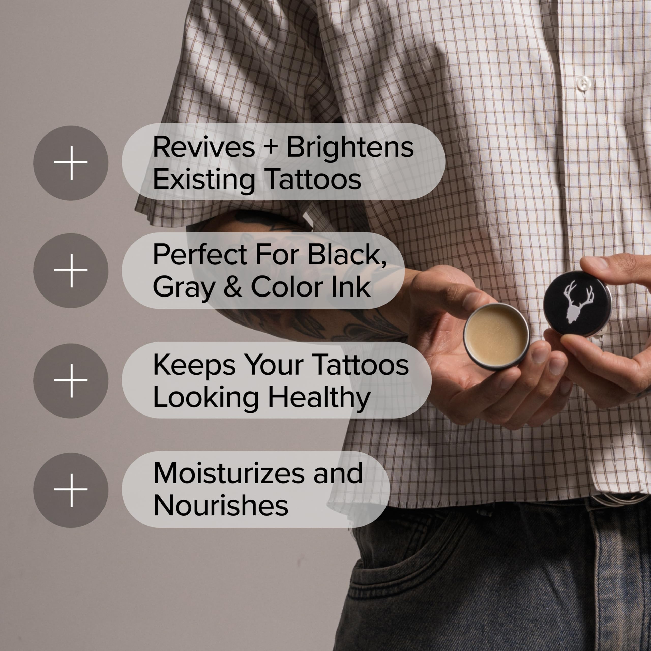 Mad Rabbit Tangerine & Vanilla Balm sample subtly enhances color on faded tattoos.