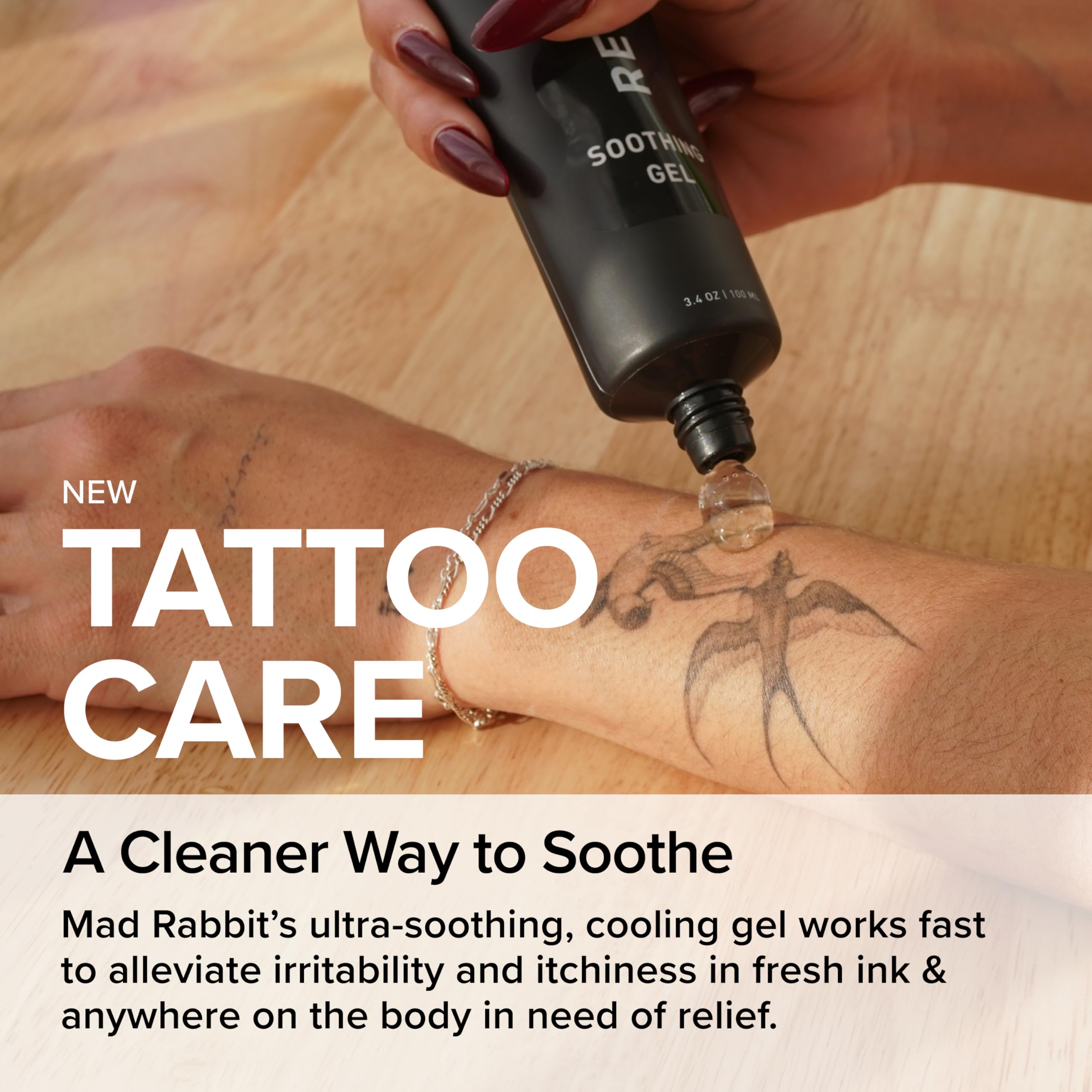 Mad Rabbit tattoo-aftercare moisturizing ritual for dry peeling areas