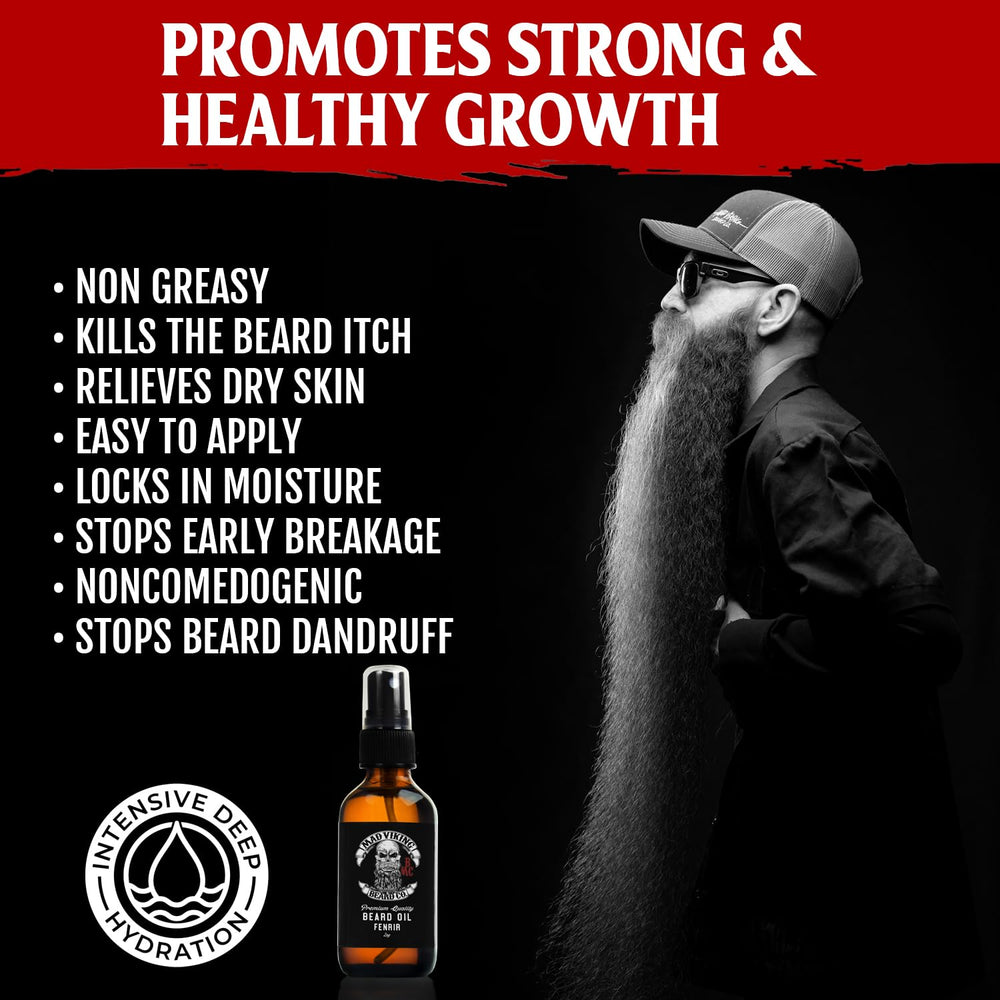 Mad Viking Fenrir ingredients closeup – argan and jojoba nourish.