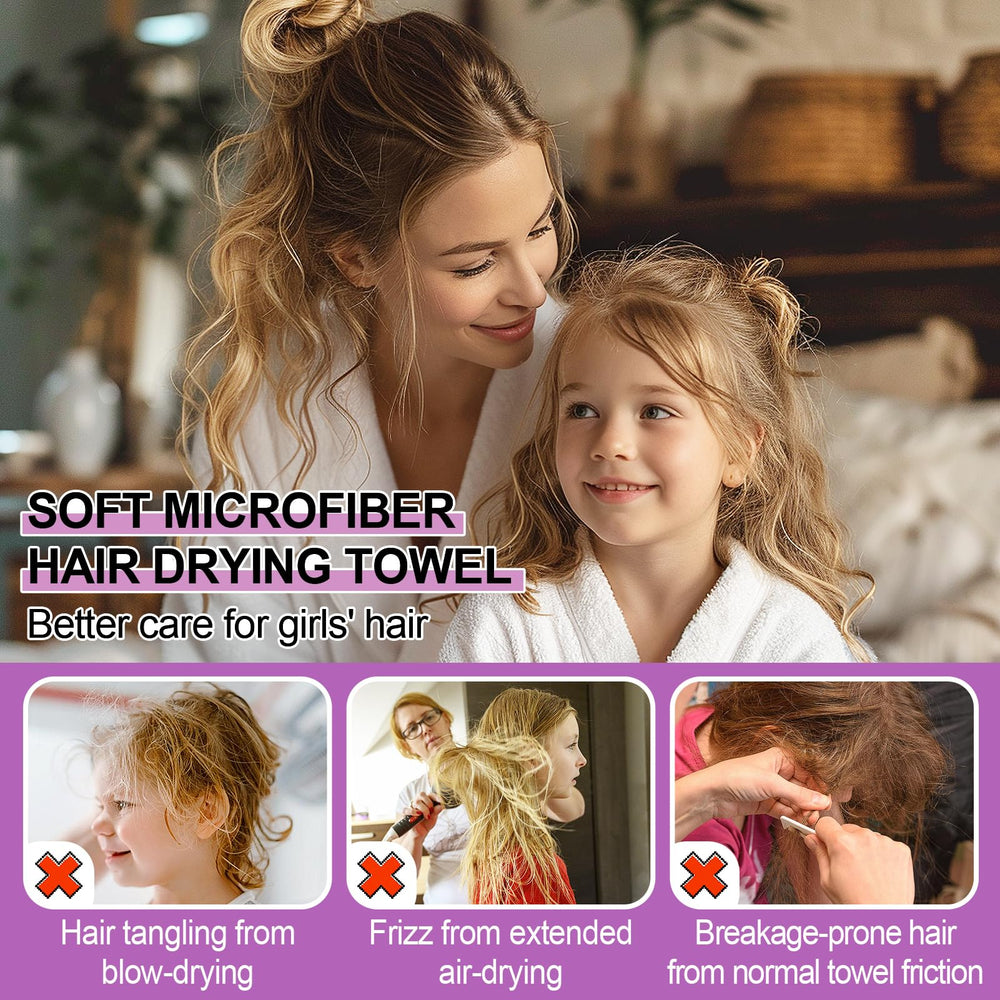 MADHOLLY anti-frizz microfiber towel protects curls and reduces friction.
