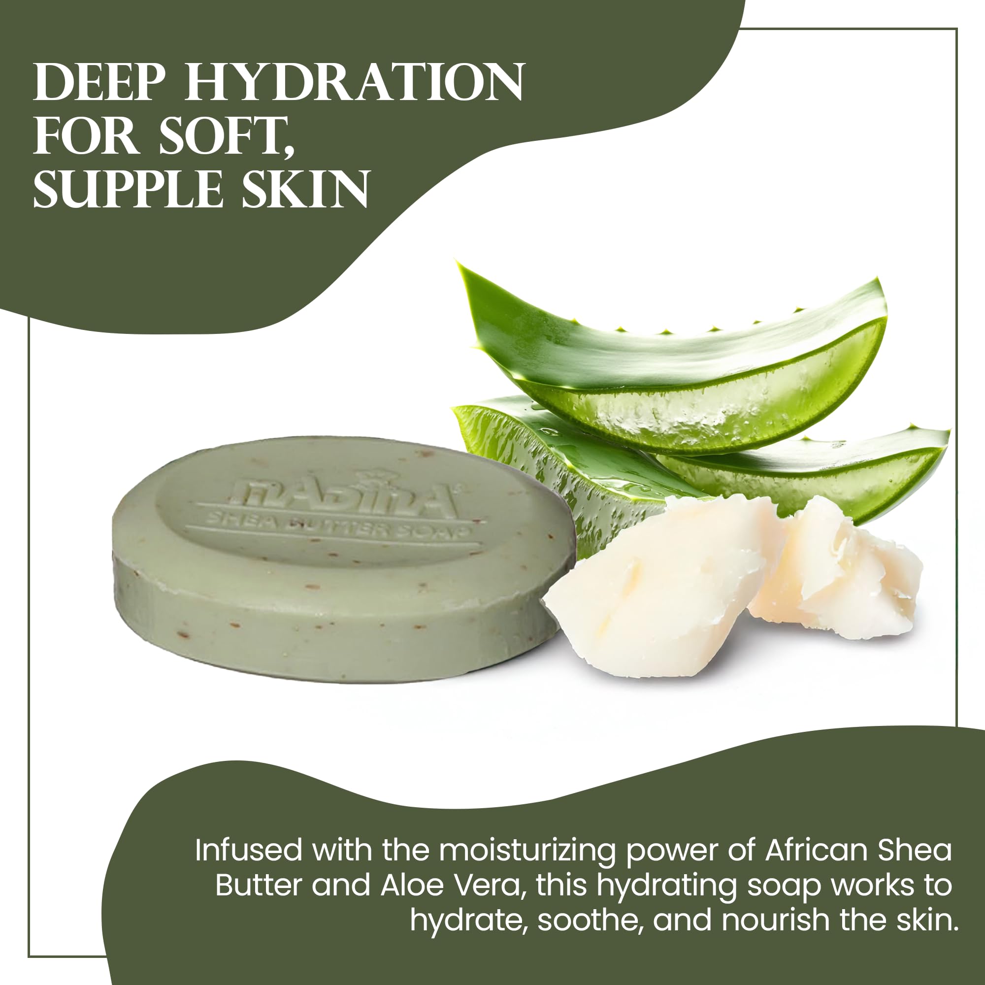 Madina oats and bran provide gentle exfoliation