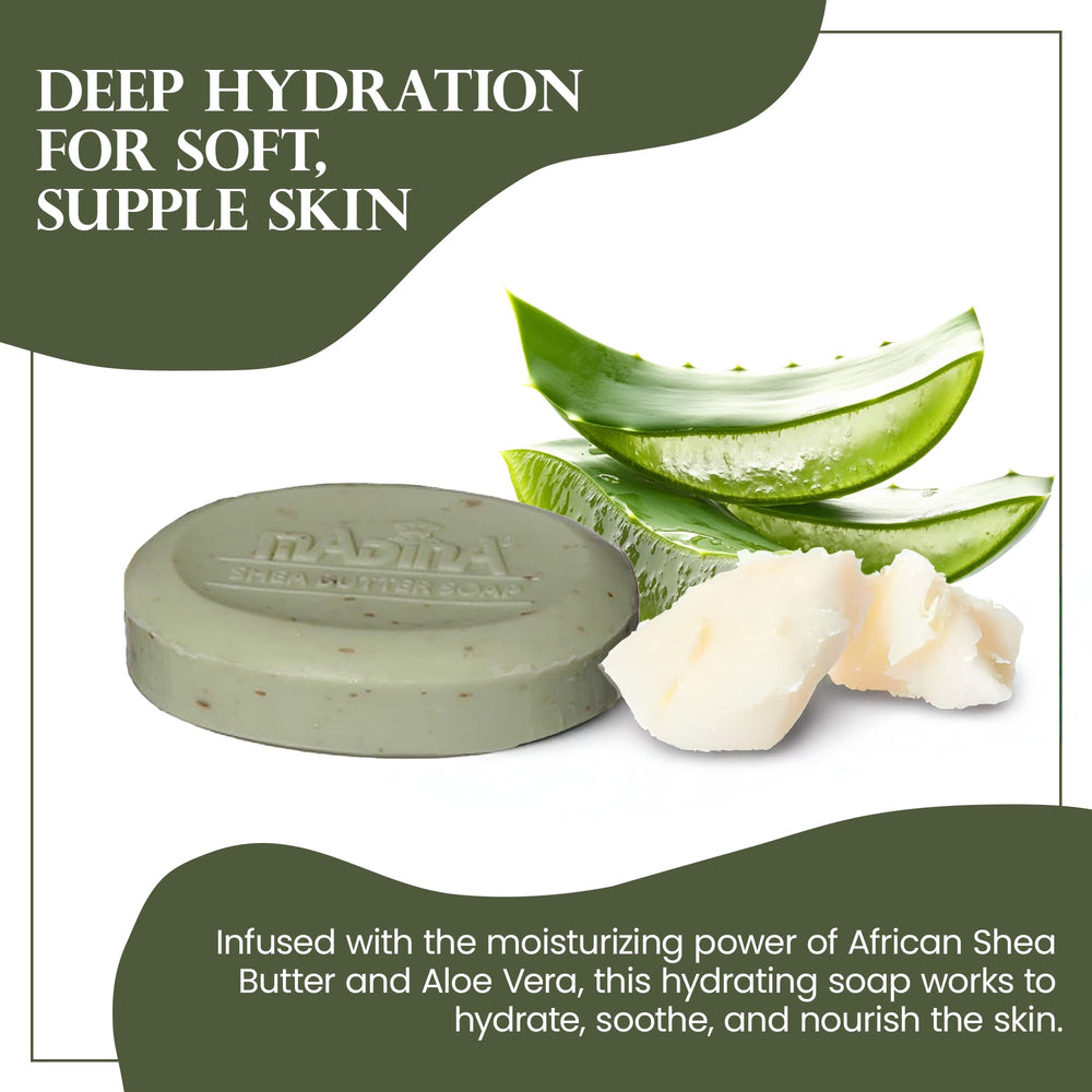 Madina oats and bran provide gentle exfoliation