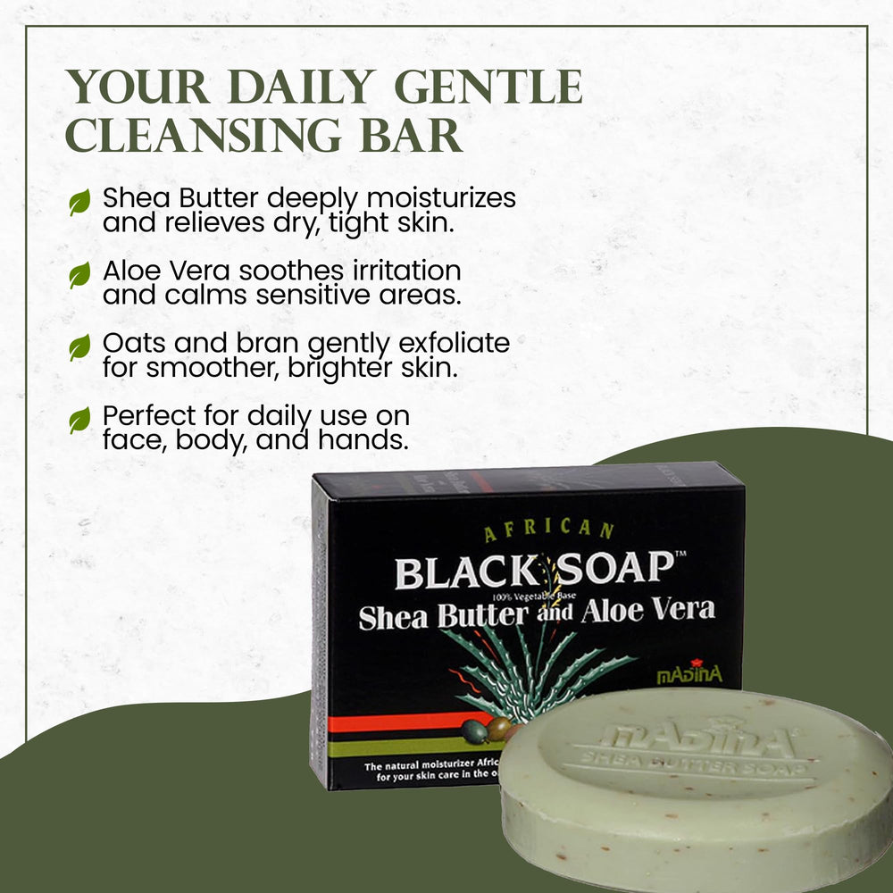 Madina soap with shea butter and aloe vera hydration