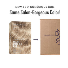 Madison Reed Pisa Blonde color swatch shows cool ash undertones and gray coverage.