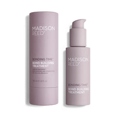 Madison Reed Bonding Time Serum bottle closeup showing sleek packaging and color-safe bond protection