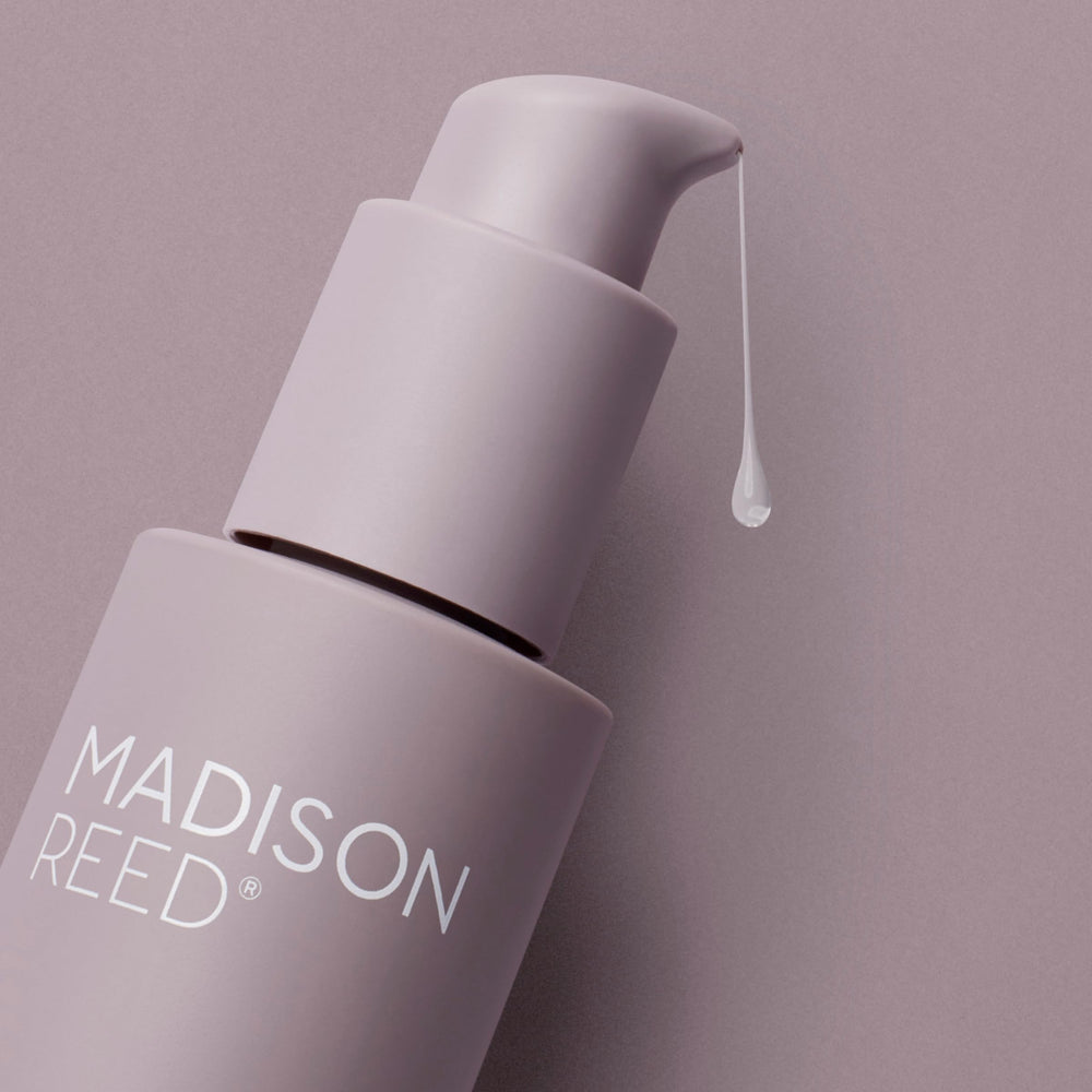 Madison Reed Bonding Time Serum creates a glossy, healthy-looking finish on styled hair