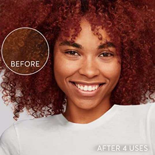 Madison Reed Color Therapy Rubino in-shower use illustrates a simple 5-minute routine.
