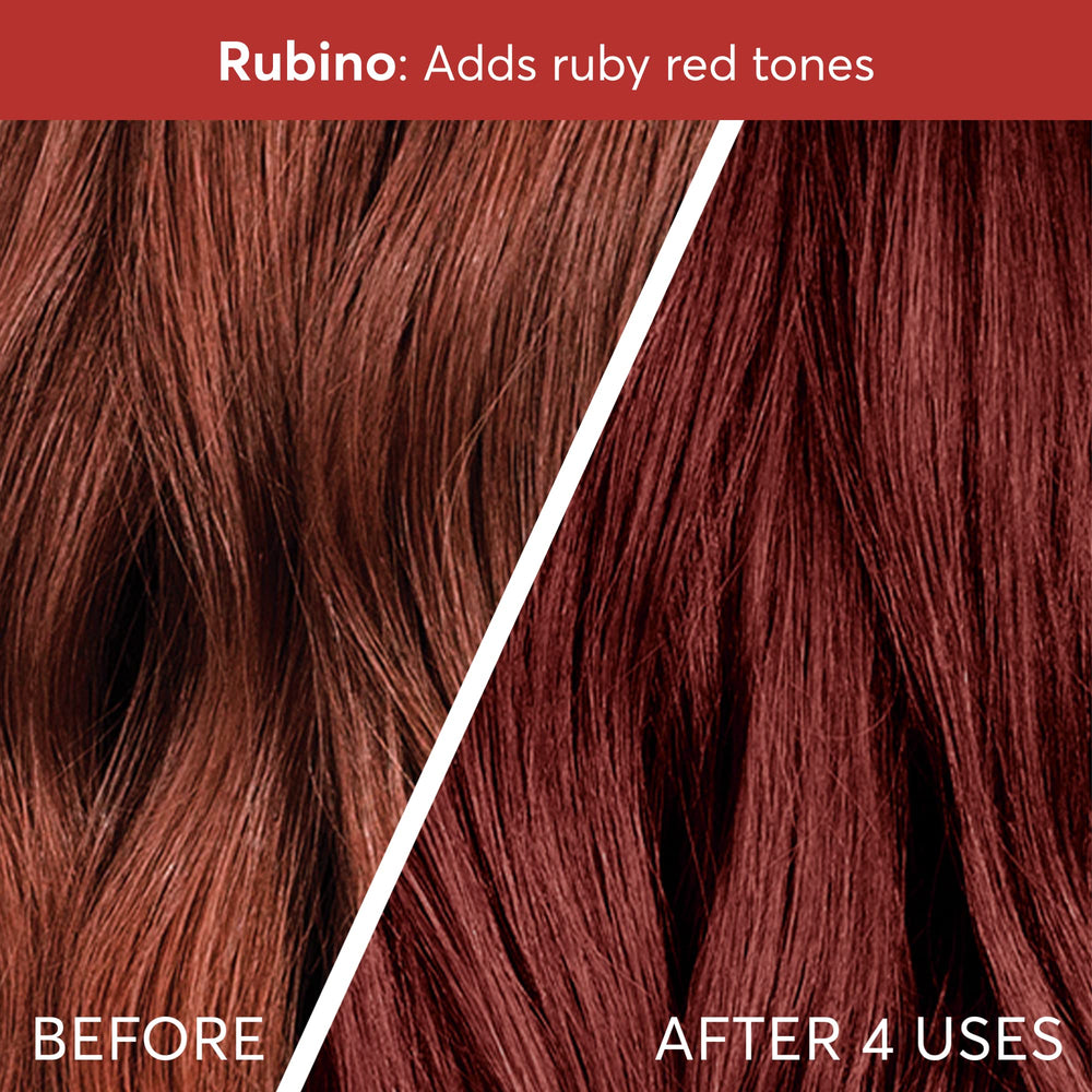Madison Reed Color Therapy Rubino results: shiny, healthy-looking hair after treatment.
