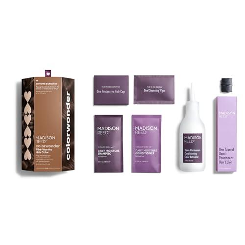 Color swatch display for Madison Reed demi-permanent color