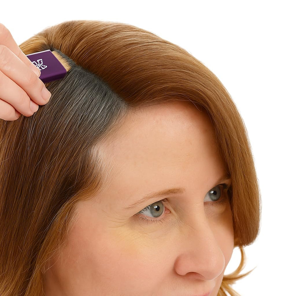 Madison Reed on-the-go compact fits easily in a purse for touch-ups.