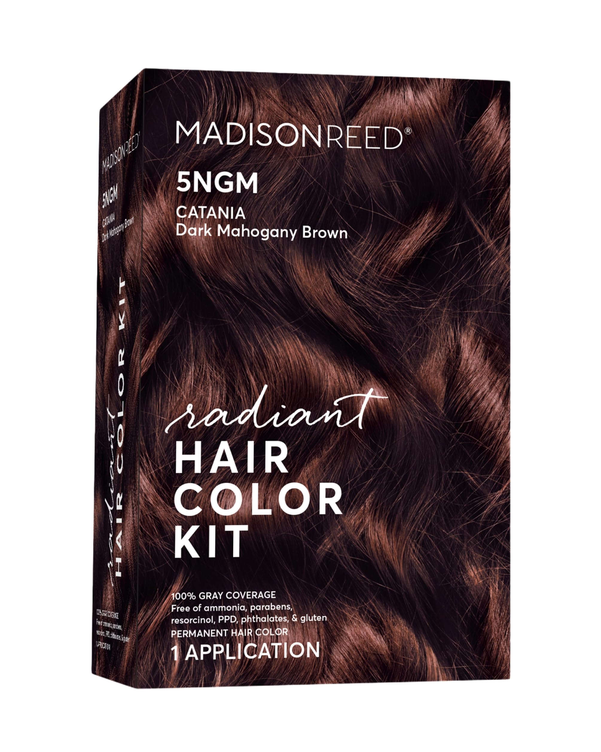 Madison Reed Radiant Color Kit application shows even color distribution for natural gray coverage