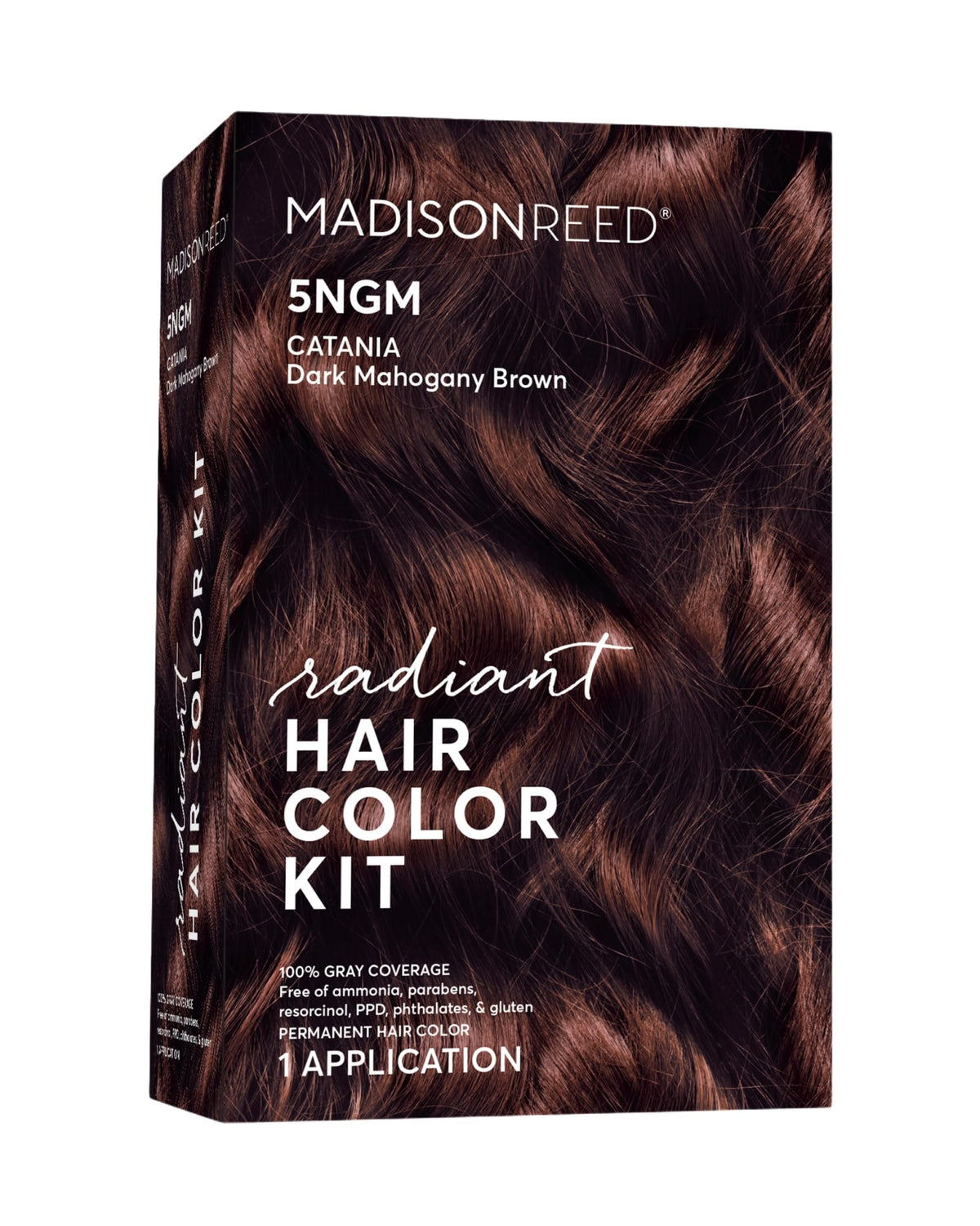 Madison Reed Radiant Color Kit application shows even color distribution for natural gray coverage