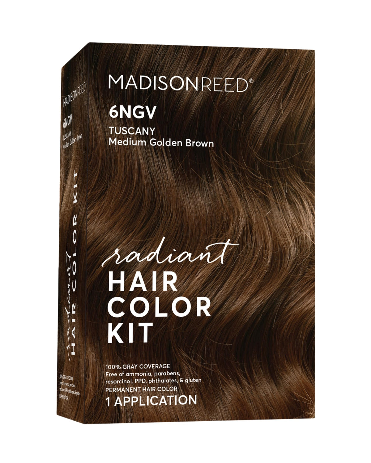 Madison Reed Radiant Color Kit 6NGV box-front view showcasing salon-quality color at home