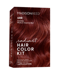 Madison Reed Radiant Color Kit 6RR box closeup for precise shade selection.