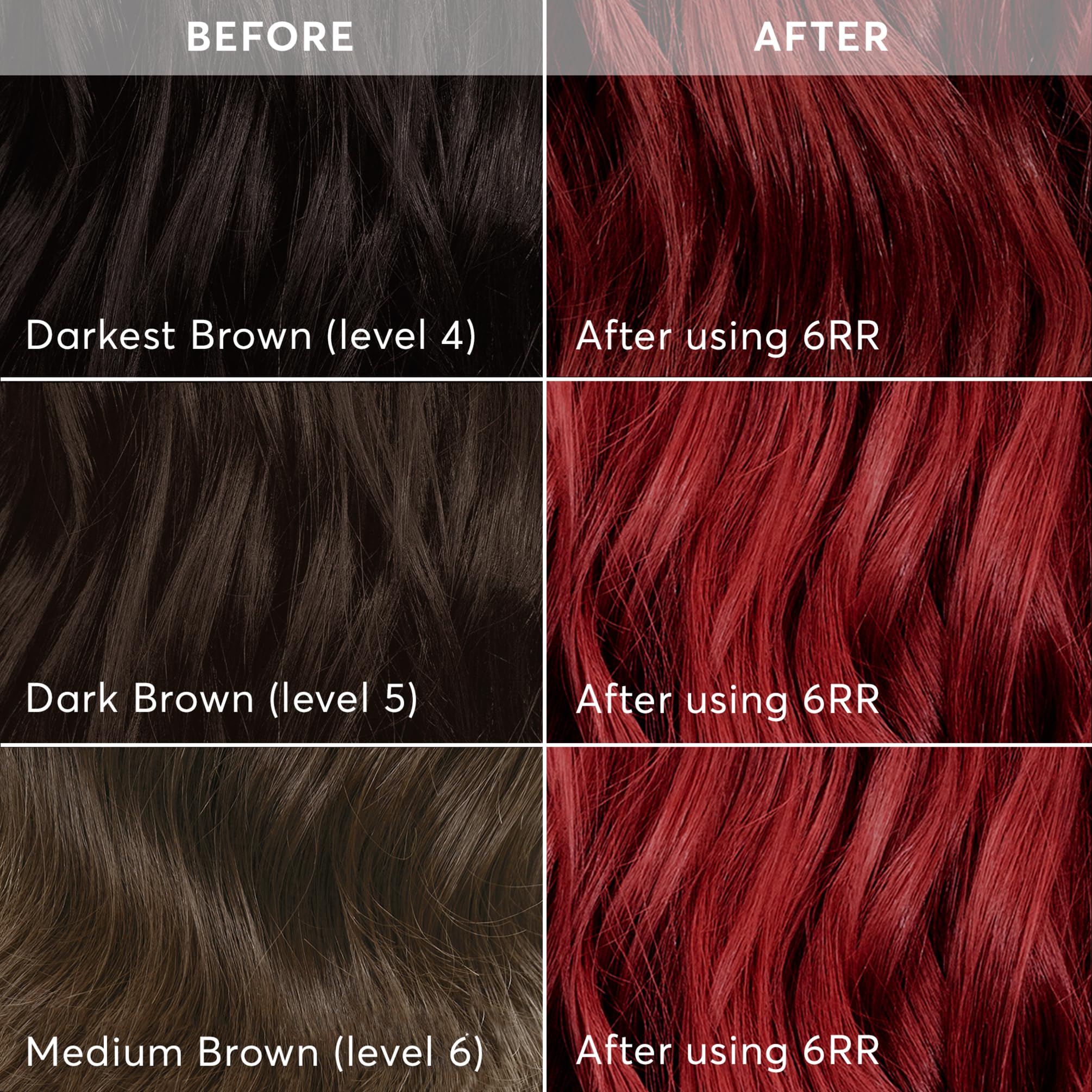 Madison Reed Radiant Color Kit 6RR keratin and argan oil nourish hair during color.