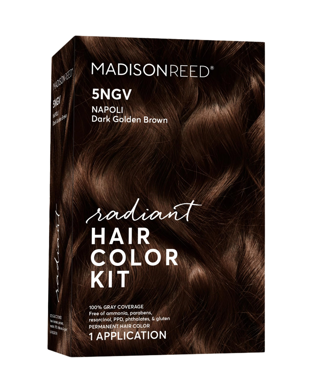 Madison Reed Radiant Color Kit box front shows premium salon-grade color packaging