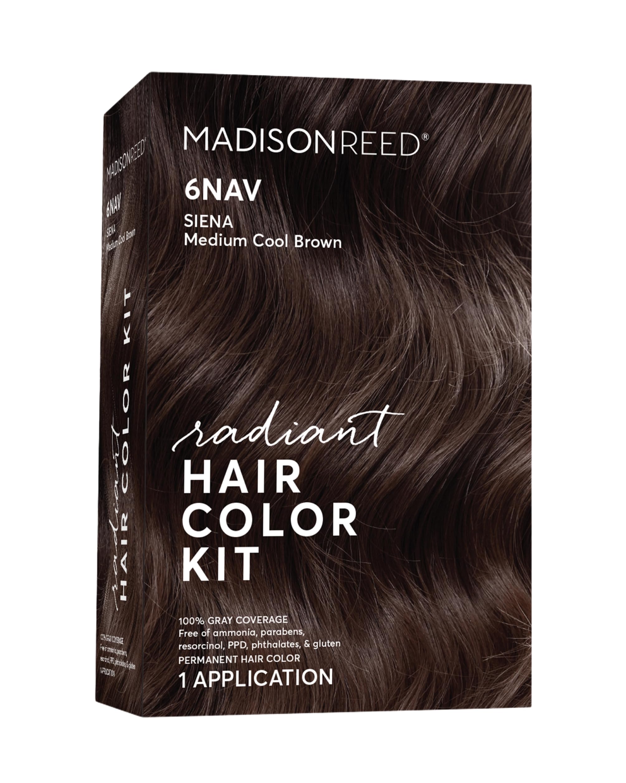 Madison Reed Radiant Color Kit box front showcases premium salon-grade color kit