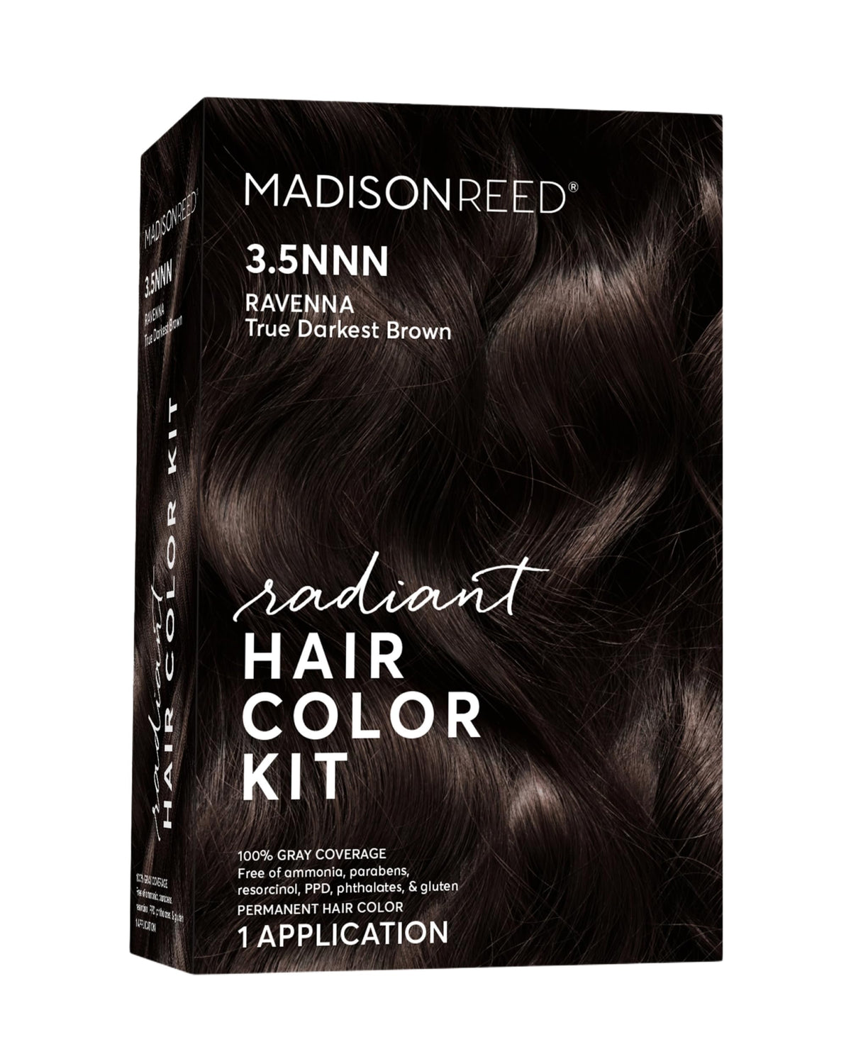 Madison Reed Radiant Color Kit Ravenna Brown packaging highlights at-home color convenience