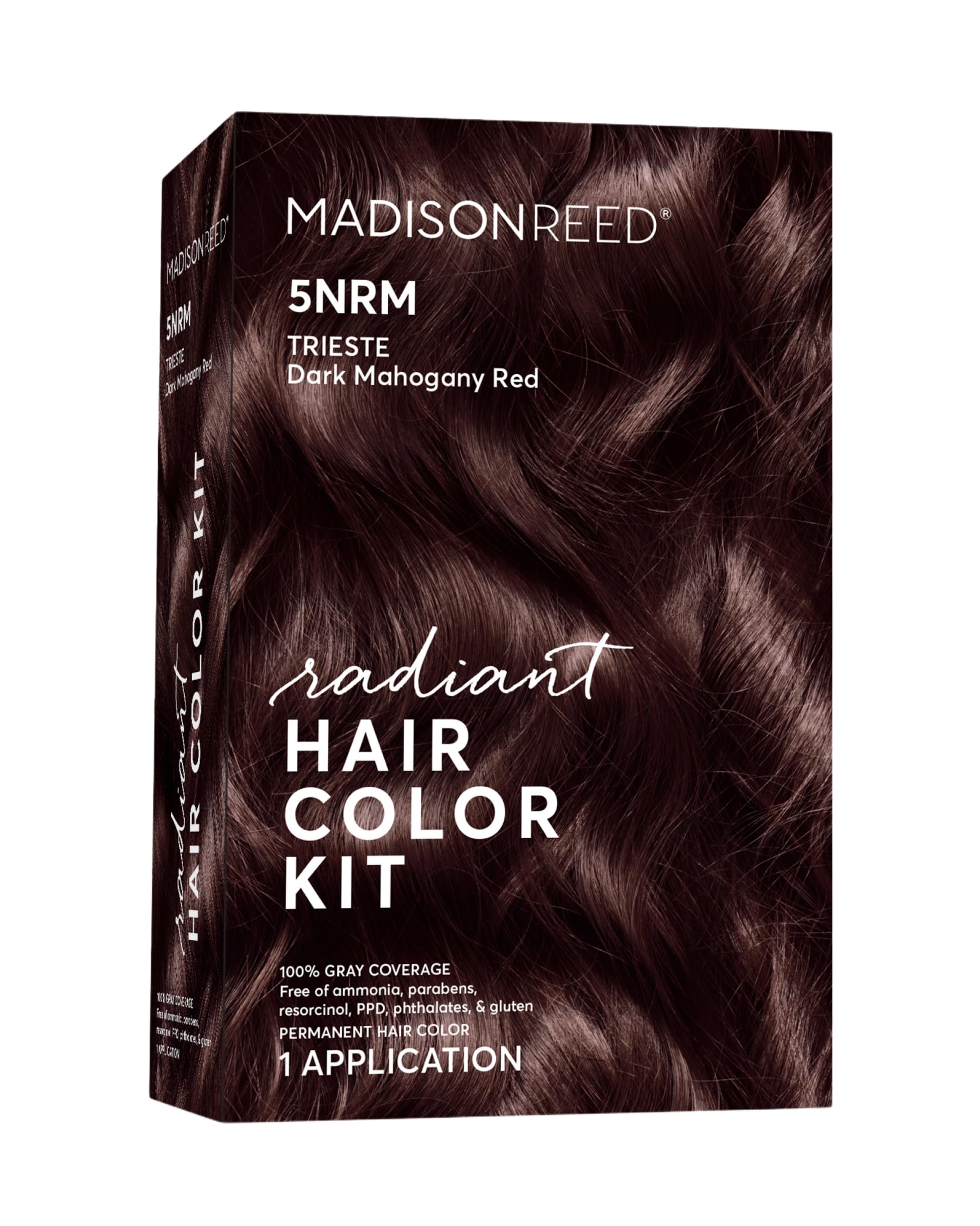 Madison Reed Radiant Color Trieste Red 5NRM box ready for at-home color planning