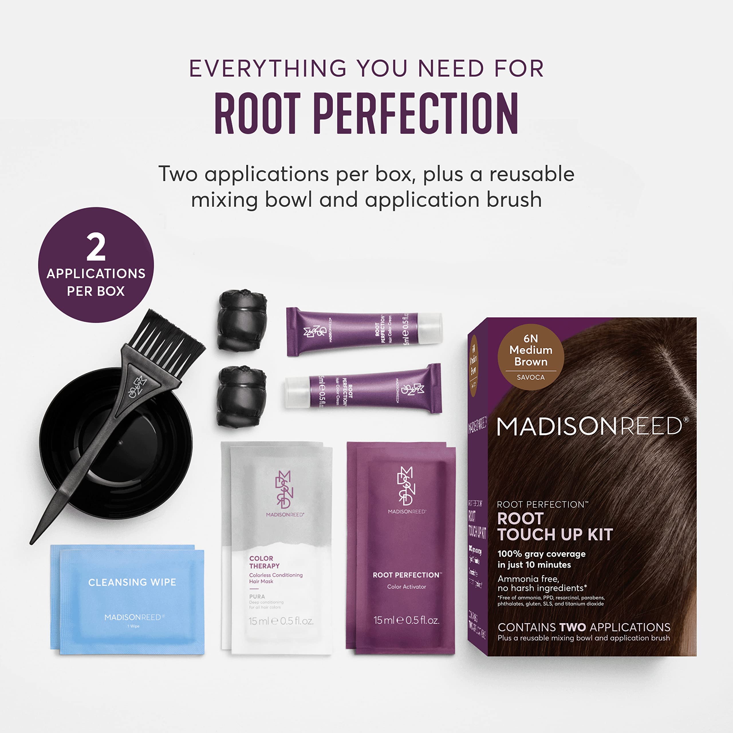 Madison Reed Root Perfection cream texture closeup enabling seamless color blending.