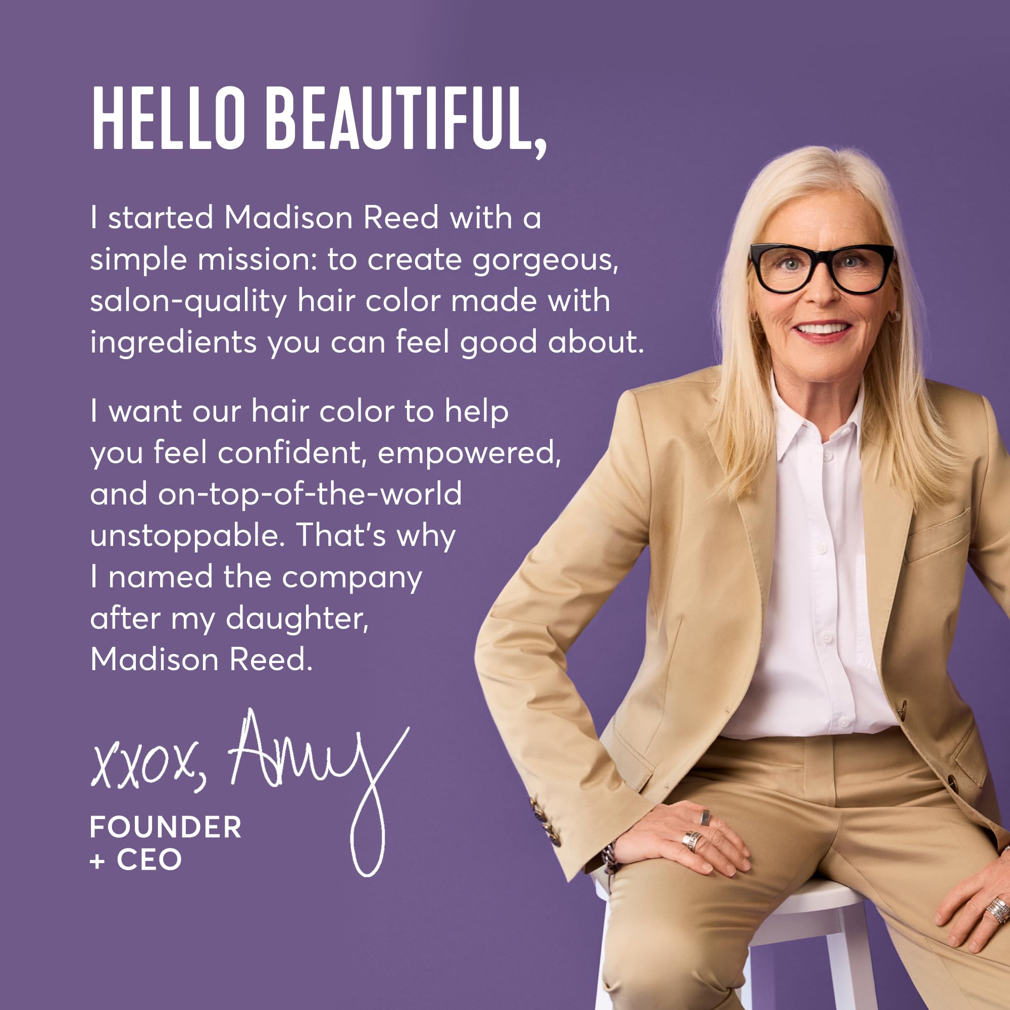 Madison Reed Root Perfection Dervio 6G applied on hair for blending