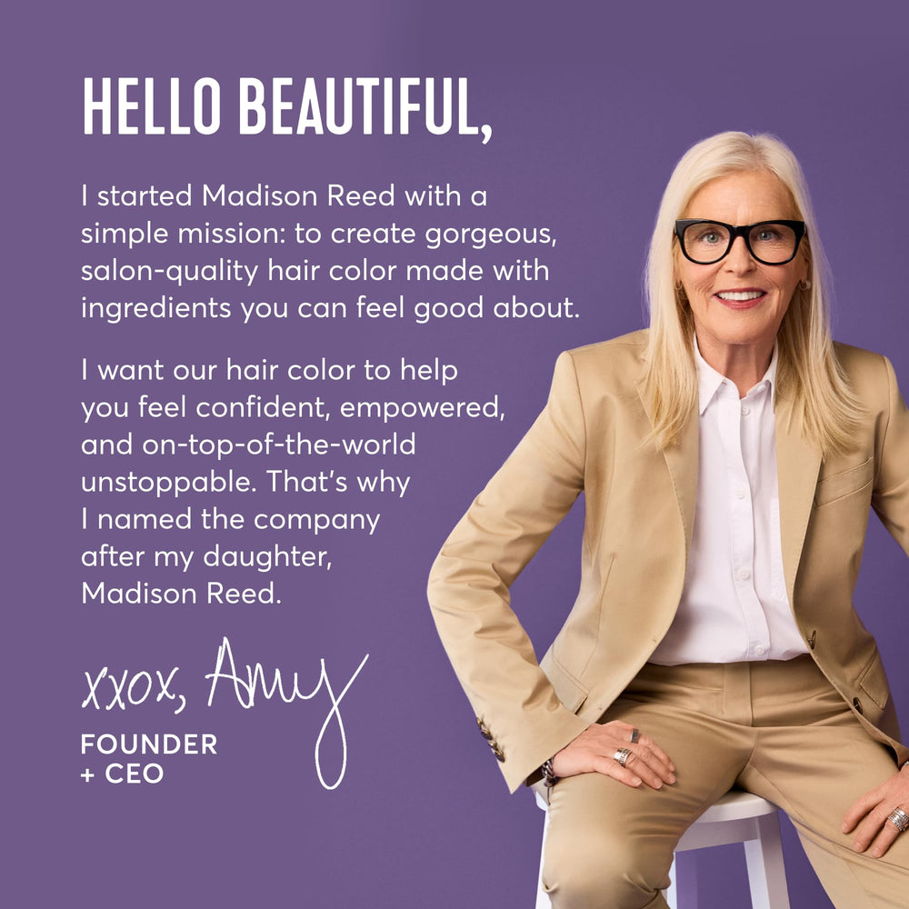 Madison Reed Root Perfection Dervio 6G applied on hair for blending