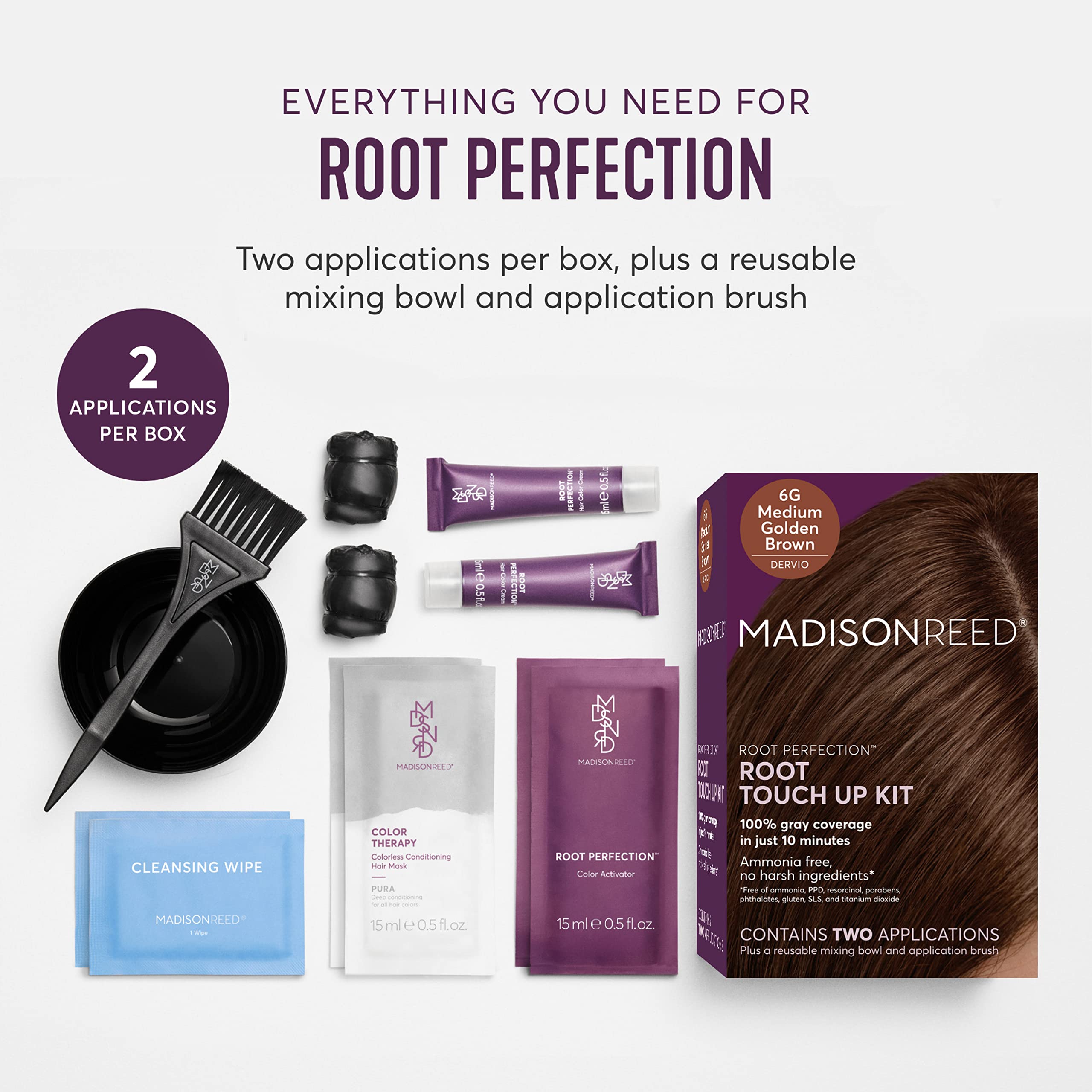 Madison Reed Root Perfection Dervio 6G cream texture for smooth gray coverage