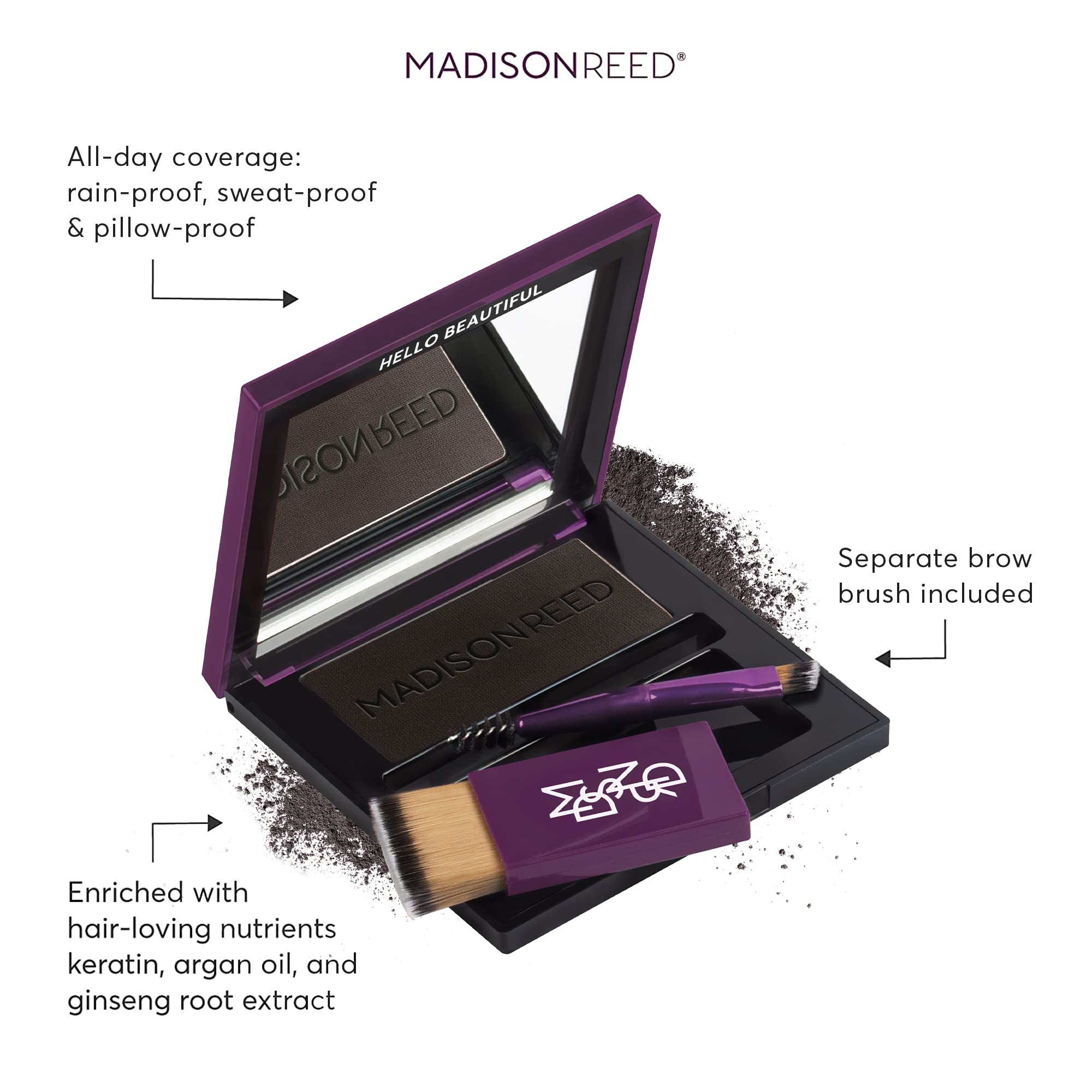 Madison Reed two-brush system enables brow shaping and hairline touch-ups.