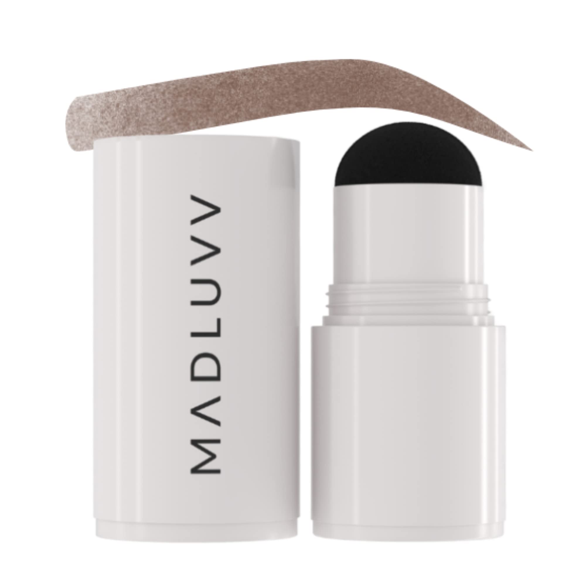 MADLUVV Brow Stamp Refill cap pigment demonstrates precise color release for mess-free application