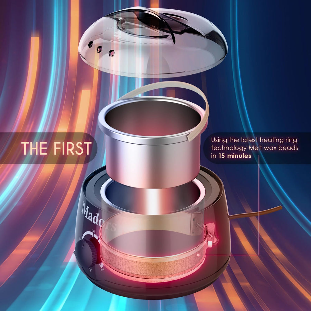 Madors hard wax beads four packs for multiple sessions and smooth application