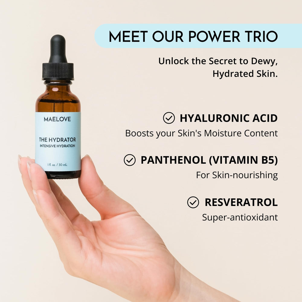 MAELOVE Hydrator-application-routine guides gentle facial hydration.