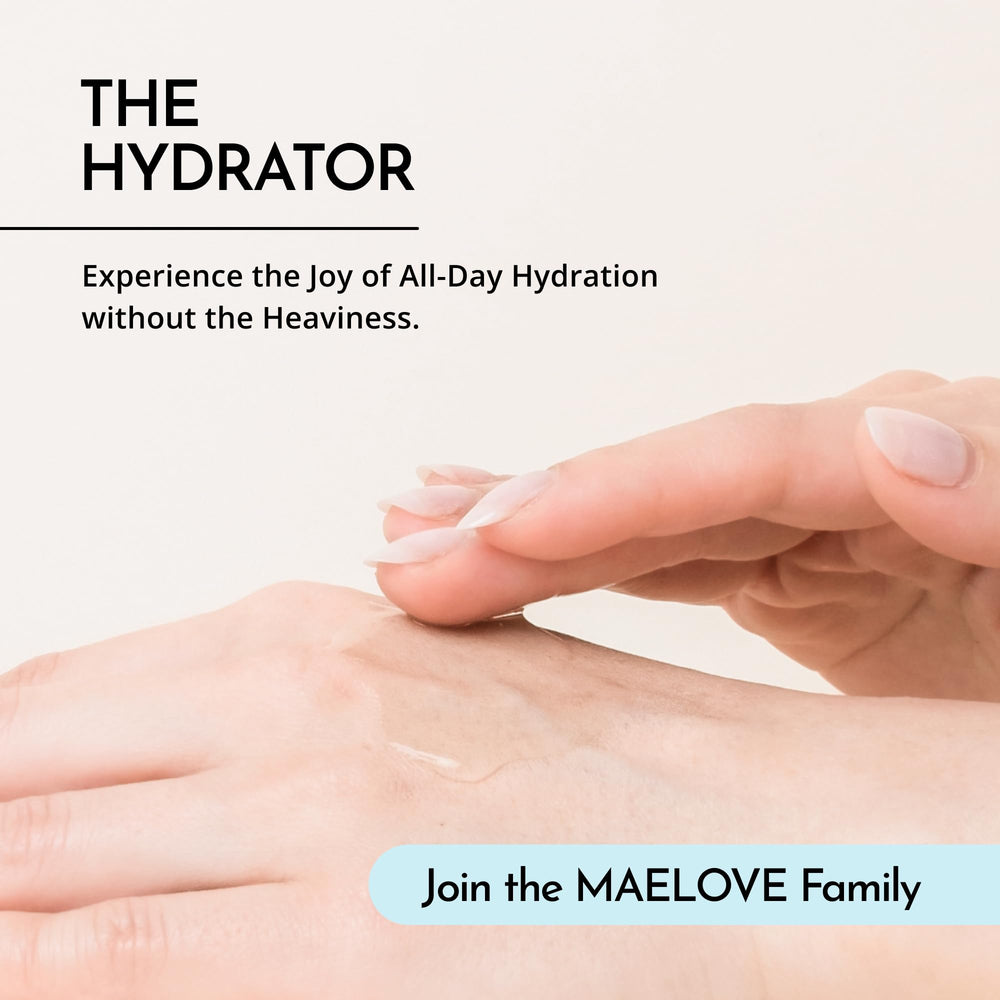 MAELOVE Hydrator packaging highlights vegan, cruelty-free formula.