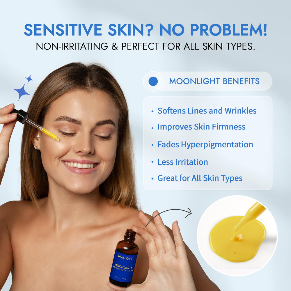 MAELOVE Moonlight Serum features hyaluronic acid and ceramides for hydration.