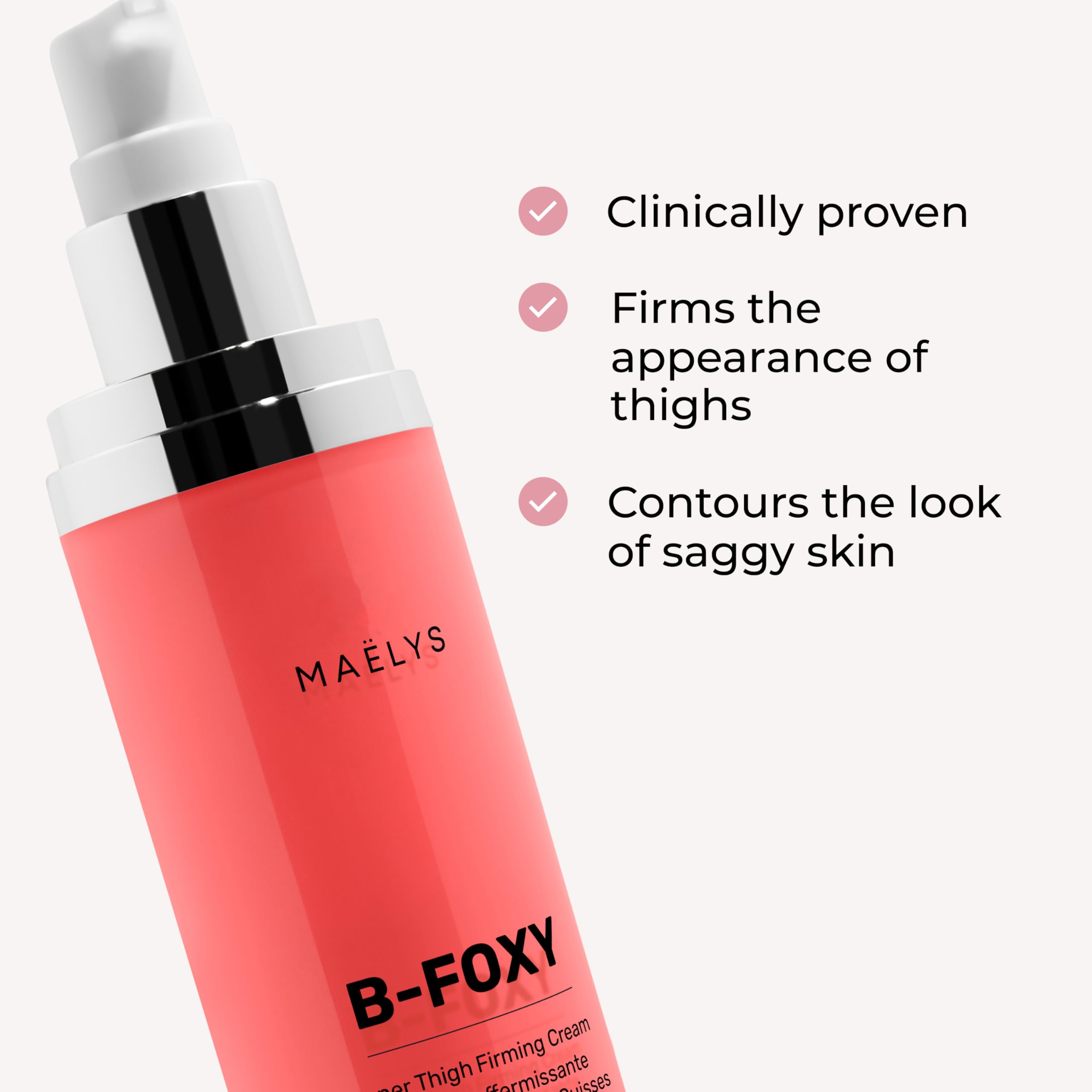 MAËLYS B-FOXY jar closeup highlights creamy texture and smooth application.