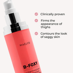 MAËLYS B-FOXY jar closeup highlights creamy texture and smooth application.