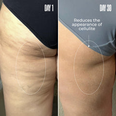 MAËLYS B-TIGHT application action demonstrates smooth spreading on skin for targeted areas.