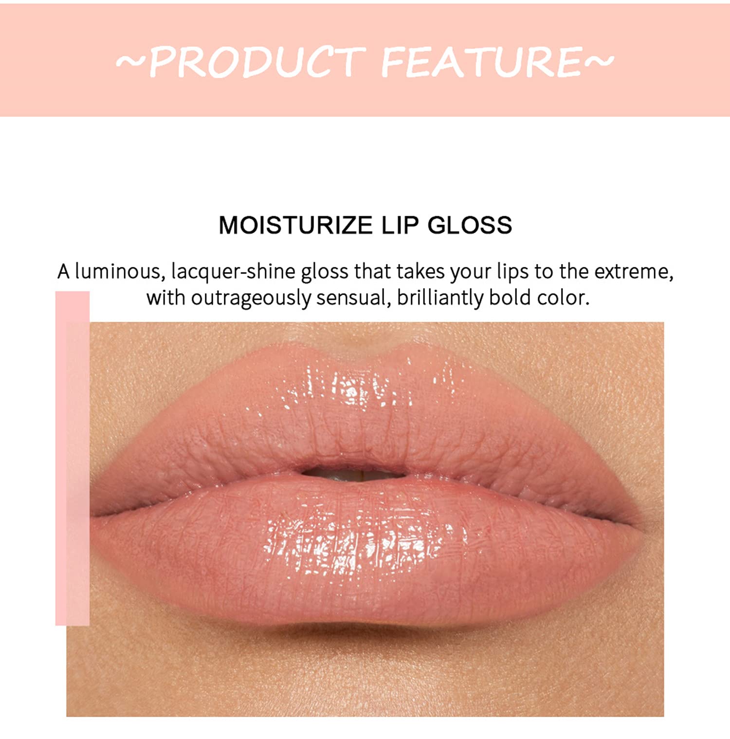 MAEPEOR lipgloss formula hydration up close emphasizes moisturizing feel.