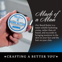 Maestro's Classic beard butter tin open reveals rich formula for easier application and skin moisture.