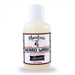 Maestro's Classic Beard Wash bottle pour shows easy application and grooming prep.