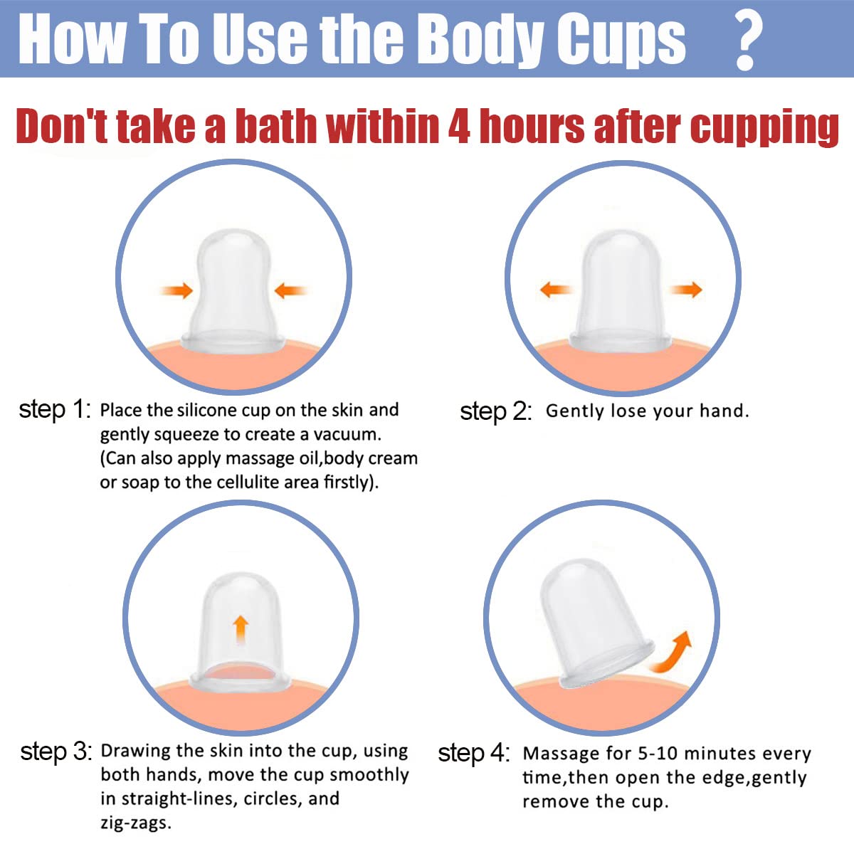 MAFLY silicone cupping set complete 7-pack helps build a personal spa routine.