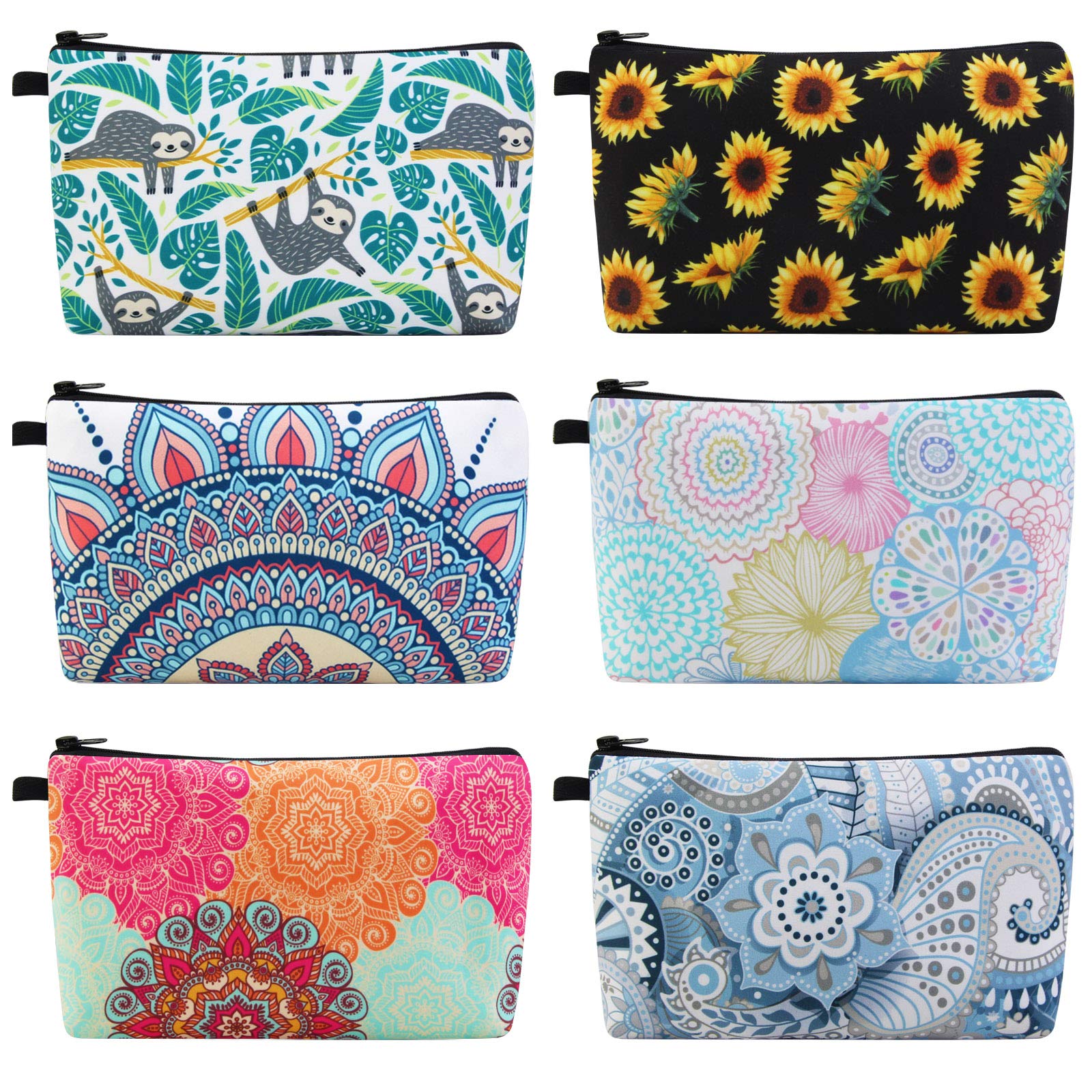 MAGEFY makeup bag with flower patterns for chic daily organization