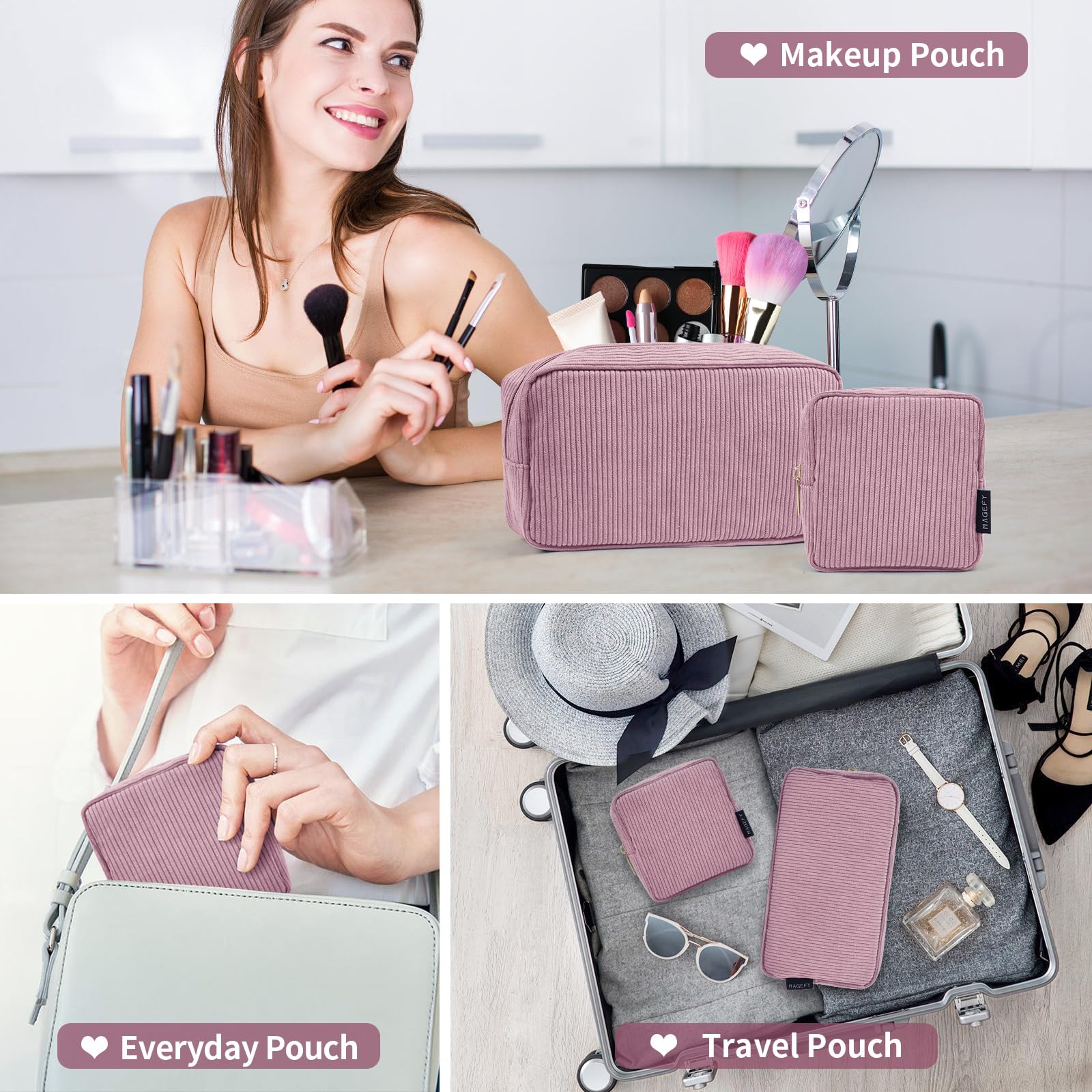 MAGEFY makeup bag gift-ready packaging for a thoughtful present.
