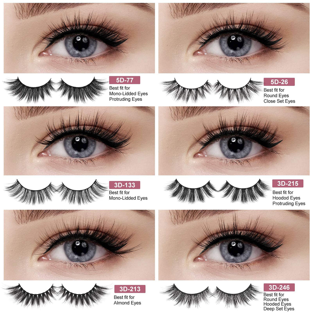 MAGEFY reusable lashes with portable boxes for easy storage