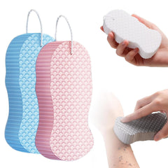 Magic Exfoliating Bath Sponge 2-pack close-up texture for gentle dead-skin removal