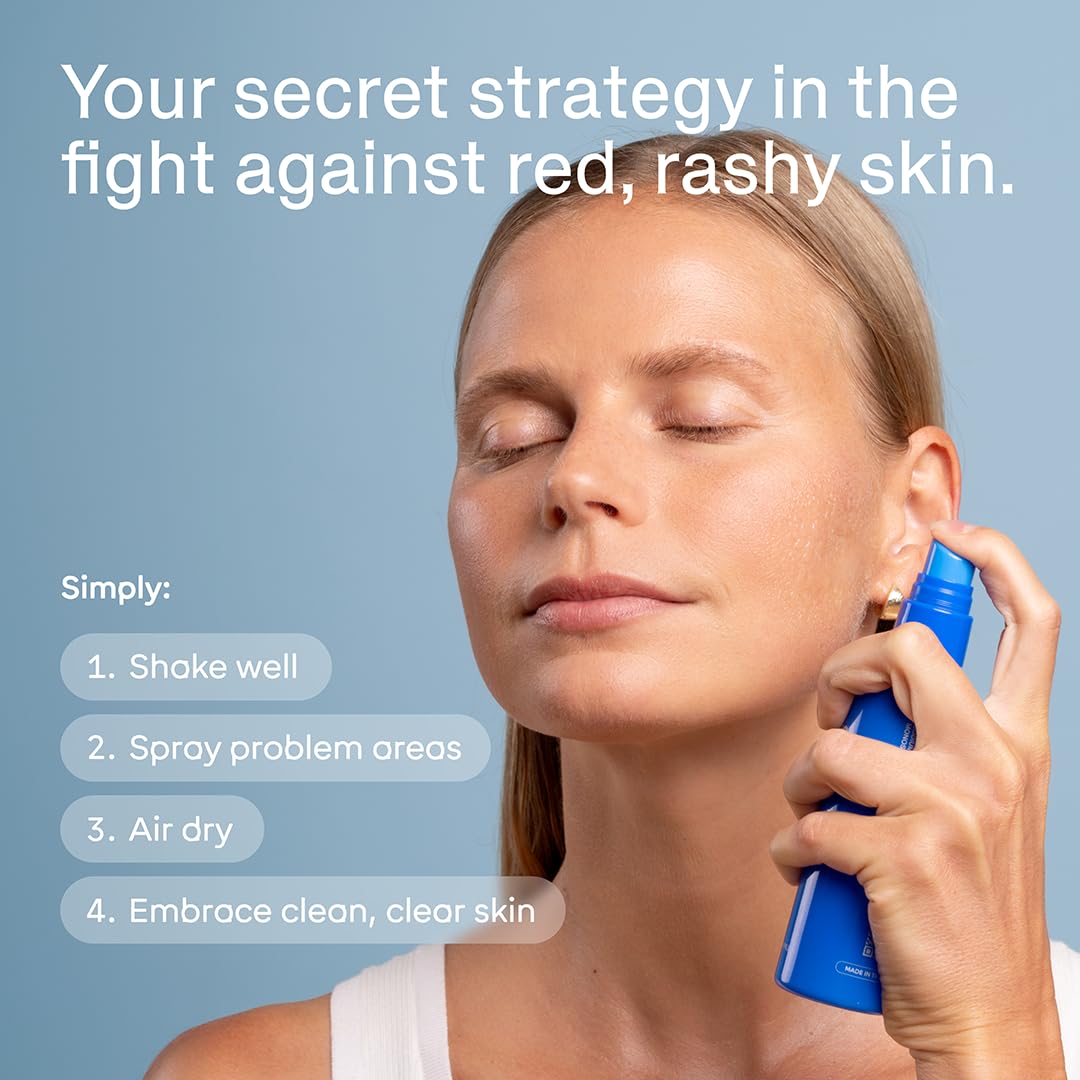 Magic Molecule drip-free spray on hand demonstrating quick hydration and cooling.